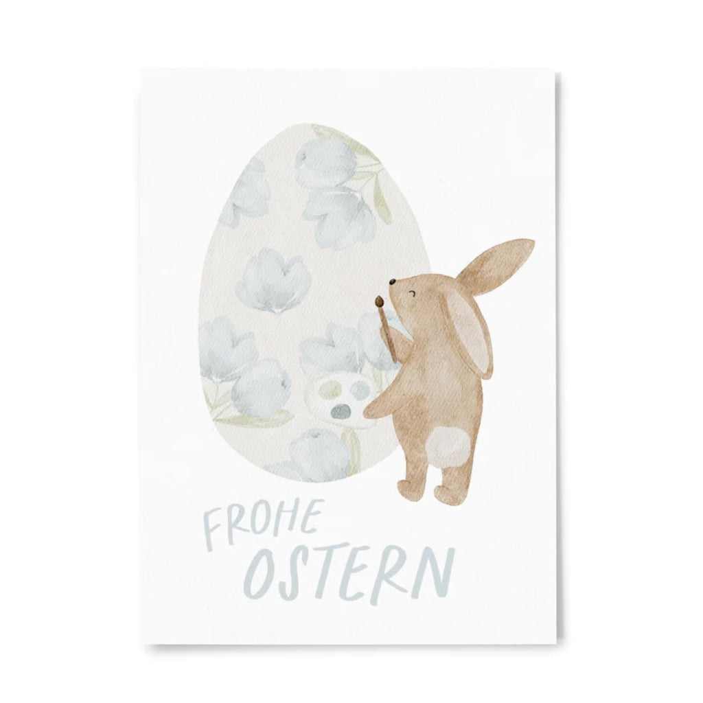Hej Hanni Postkarte Hase Osterei Frohe Ostern - Sausebrause Shop