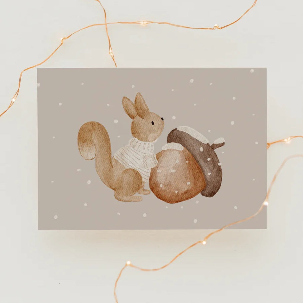 Hej Hanni Weihnachtskarte Eichhörnchen - Sausebrause Shop