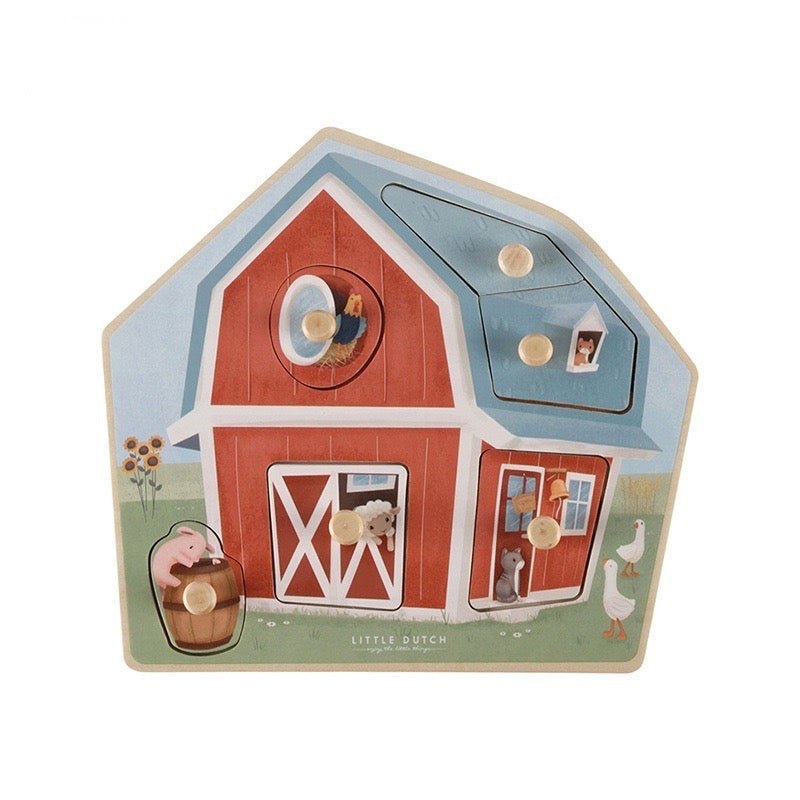 Little Dutch Holzpuzzle Little Farm - Sausebrause Shop