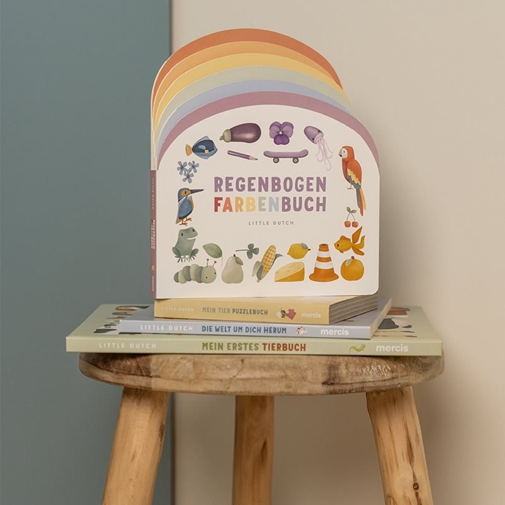 Little Dutch Kinderbuch Regenbogen Farben- und Wortebuch - Sausebrause Shop