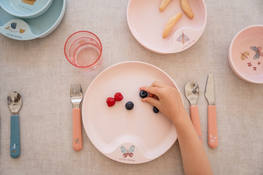 Little Dutch Kindergeschirr Set, sechsteilig, Flowers & Butterflies - Sausebrause Shop
