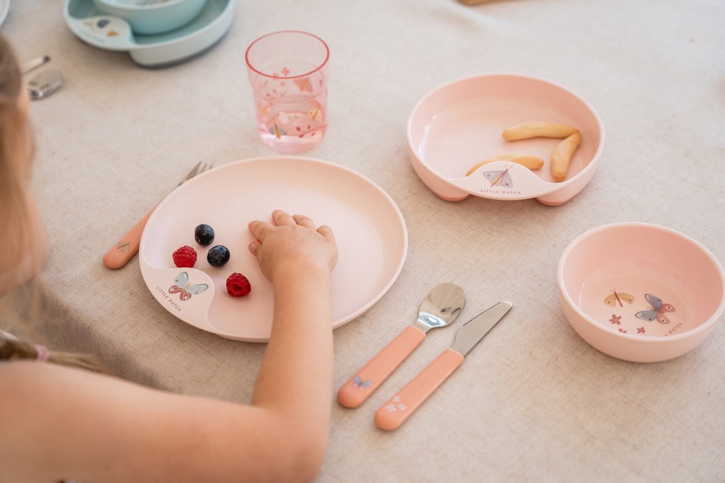 Little Dutch Kindergeschirr Set, sechsteilig, Flowers & Butterflies - Sausebrause Shop