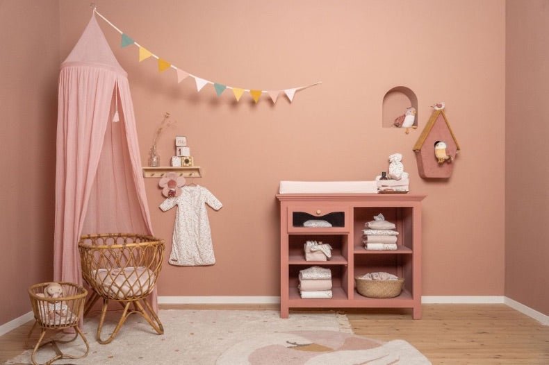 Little Dutch Kinderzimmer Girlande mit rosa Fähnchen - Sausebrause Shop