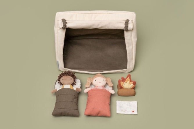 Little Dutch Kuschelpuppen Camping Set Jake und Anna - Sausebrause Shop