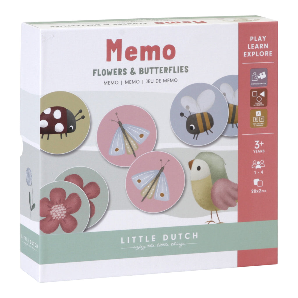 Little Dutch Memo Flowers & Butterflies - Sausebrause Shop