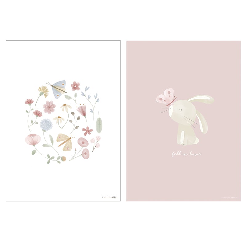 Little Dutch Poster A3 Flowers & Butterflies - Sausebrause Shop