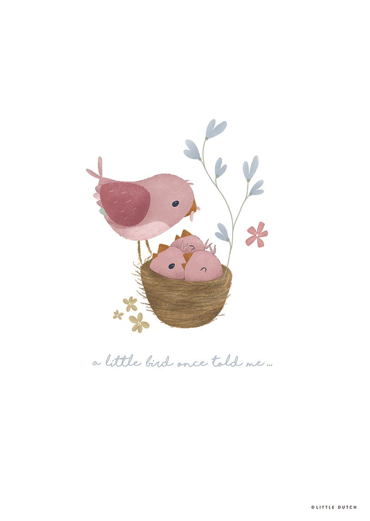 Little Dutch Poster A3 Little Pink Flowers - Sausebrause Shop