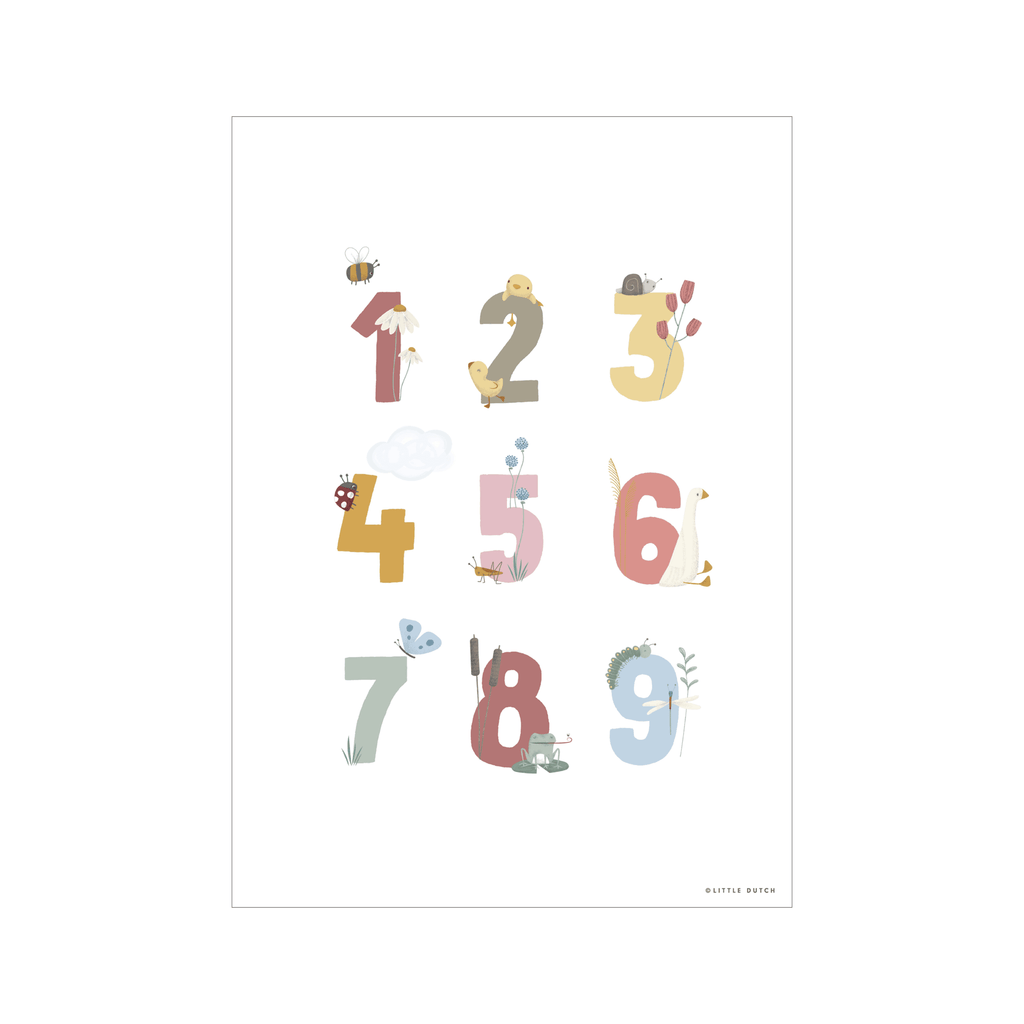 LITTLE DUTCH POSTER LITTLE GOOSE ABC // PINK - Sausebrause Shop