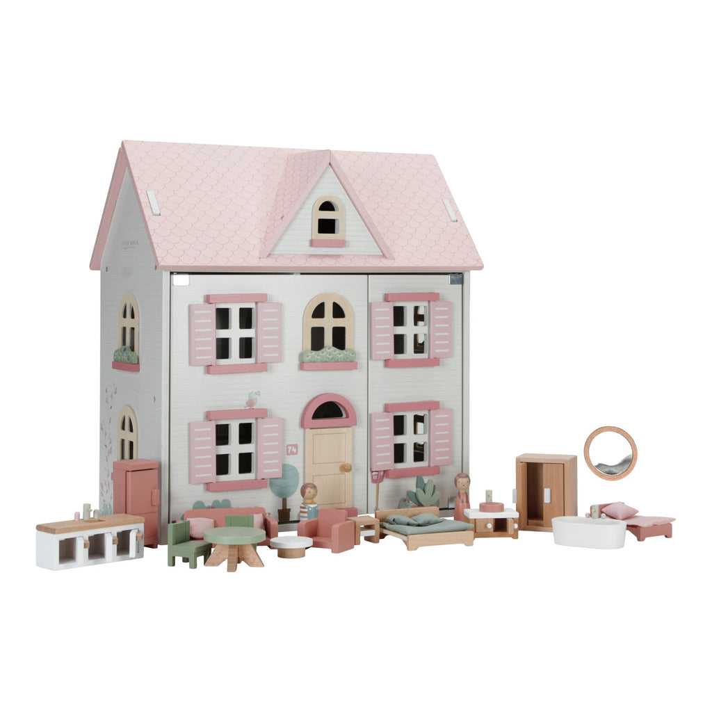 Little Dutch Puppenhaus aus Holz Rosa - Sausebrause Shop