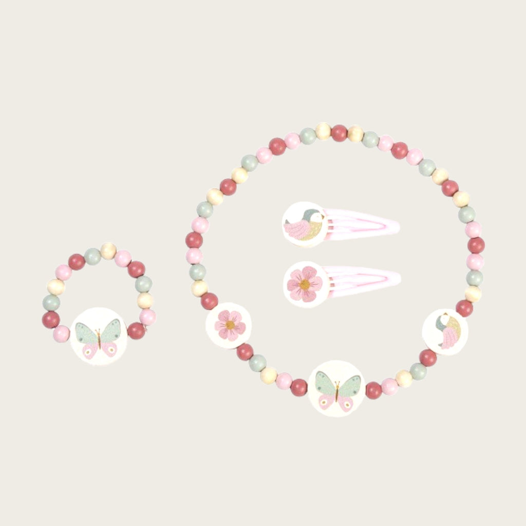 Little Dutch Schmuckset aus Holz für Kinder Flowers & Butterflies - Sausebrause Shop
