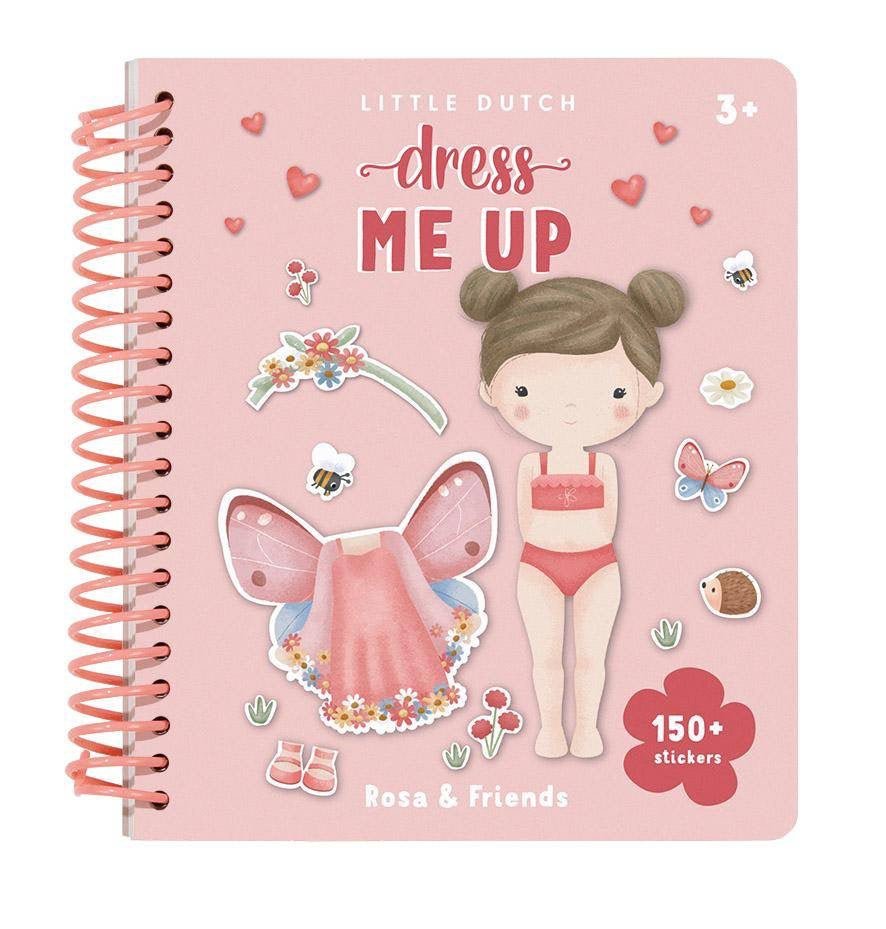 Little Dutch Stickerbuch Dress Me Up - Rosa & Friends - Sausebrause Shop