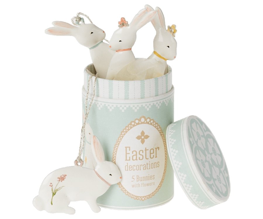 Maileg Easter Bunny Osterhasen Ornamente, 5 Stück - Sausebrause Shop