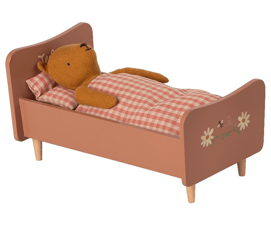 Maileg Holz Bett für Teddy Mama, Rosé - Sausebrause Shop