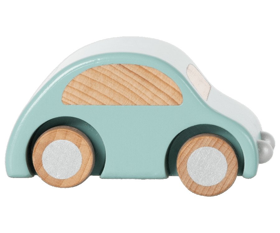 Maileg Holz Spielzeugauto Hellblau - Sausebrause Shop