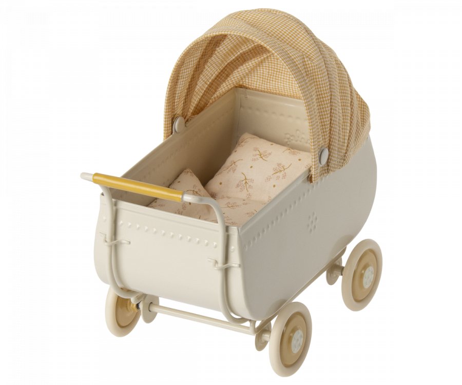 Maileg Kinderwagen Mikro Gelb - Sausebrause Shop