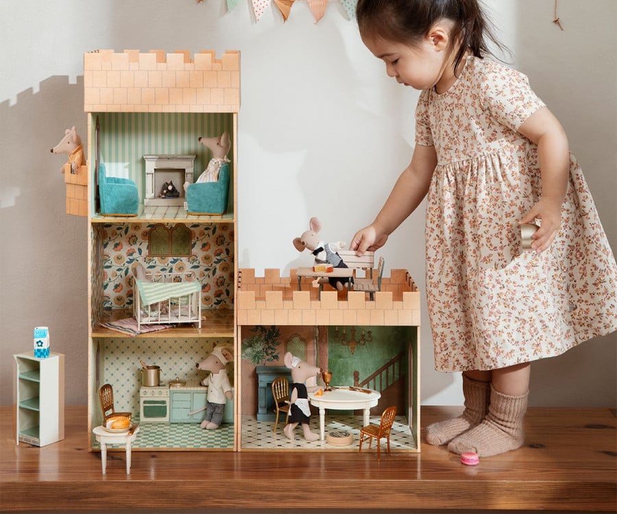 Maileg Maus Puppenhaus Möbel Esstisch aus Holz - Sausebrause Shop