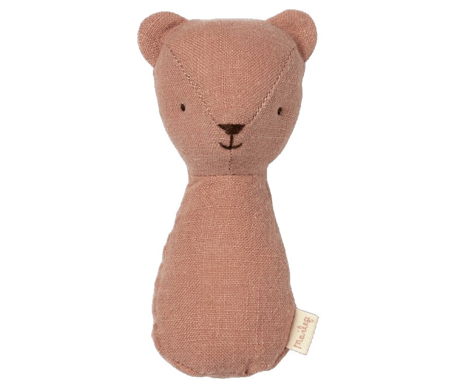 Maileg Teddy Babyrassel Puderrosa - Sausebrause Shop