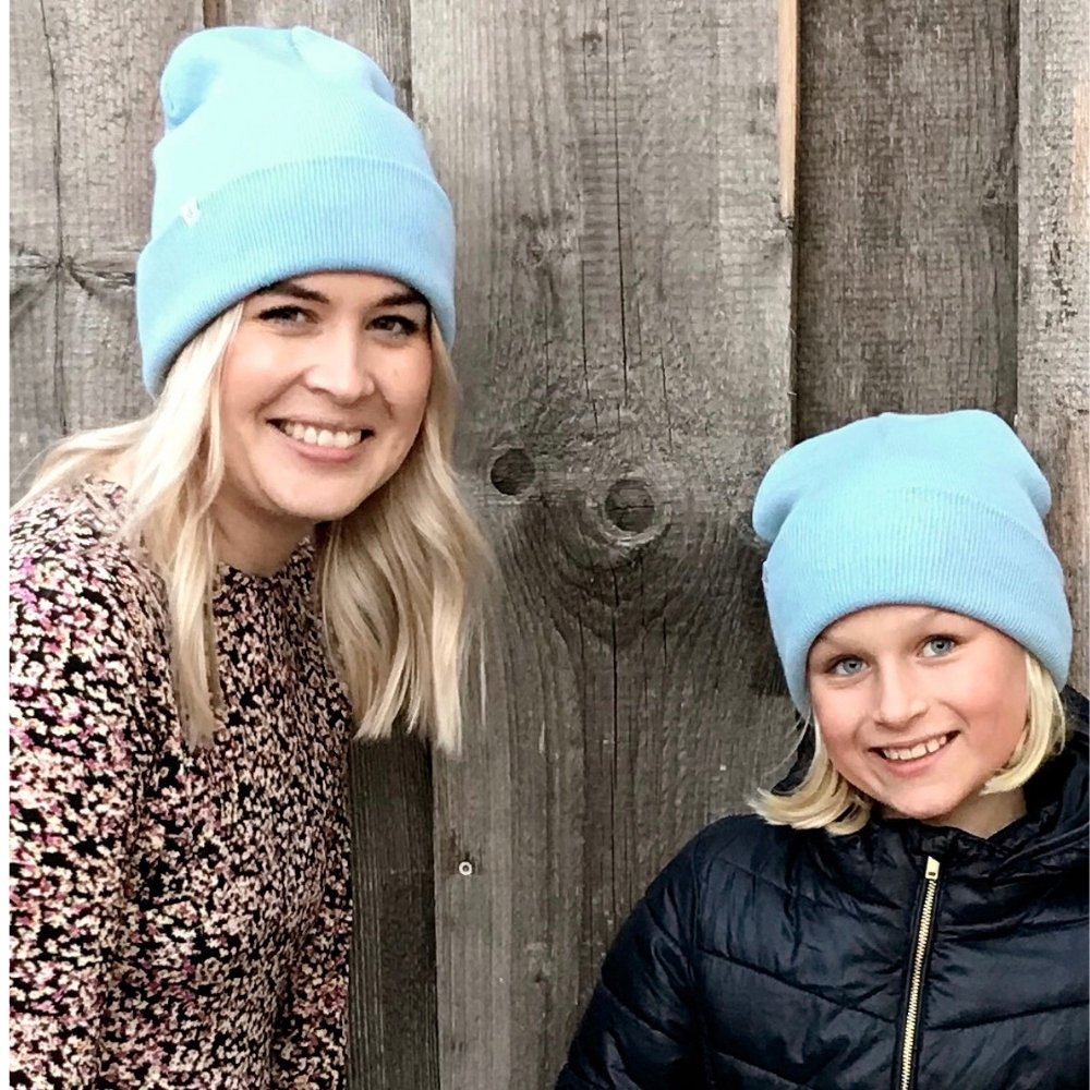 MIEN BERLIN STRICKBEANIE HIMMELBLAU MAMA + KIND - Sausebrause Shop