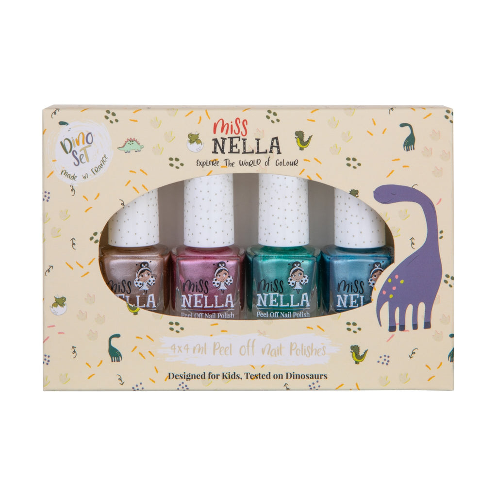 Miss Nella Kinder Nagellack Dino Collection 4-er Set - Sausebrause Shop