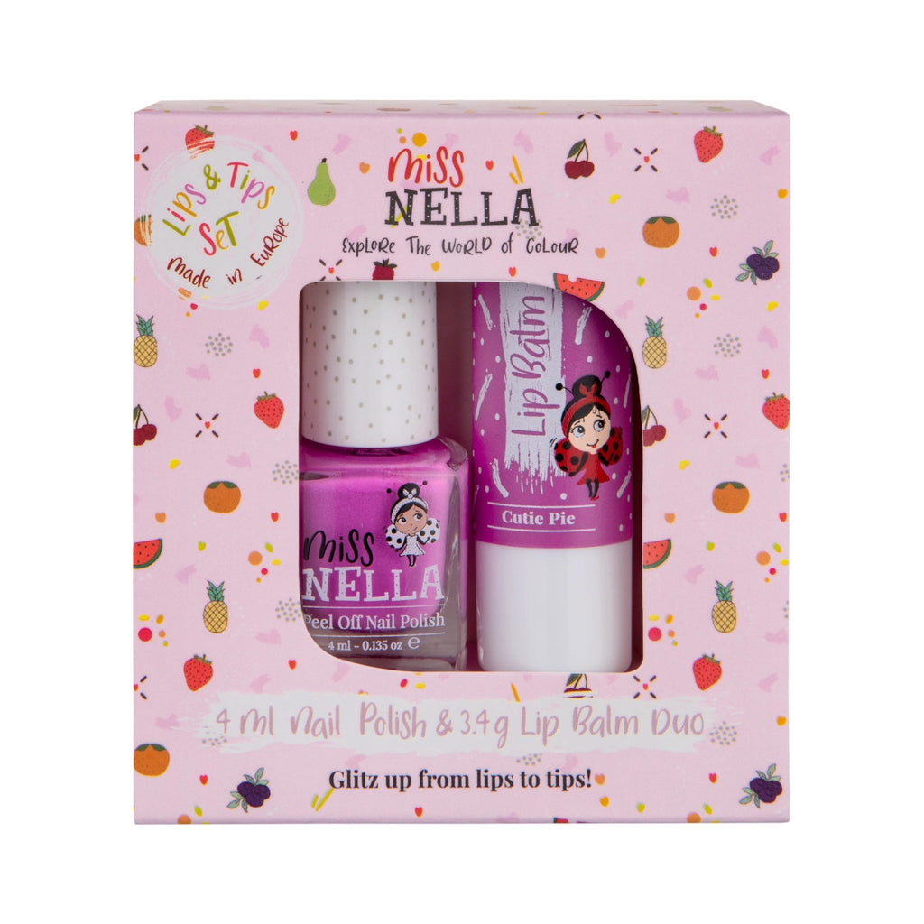 Miss Nella Nagellack und Lippenbalsam für Kinder Blueberry Smoothie - Sausebrause Shop