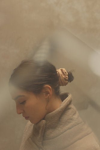 Monk & Anna Scrunchie Leinen birch - Sausebrause Shop
