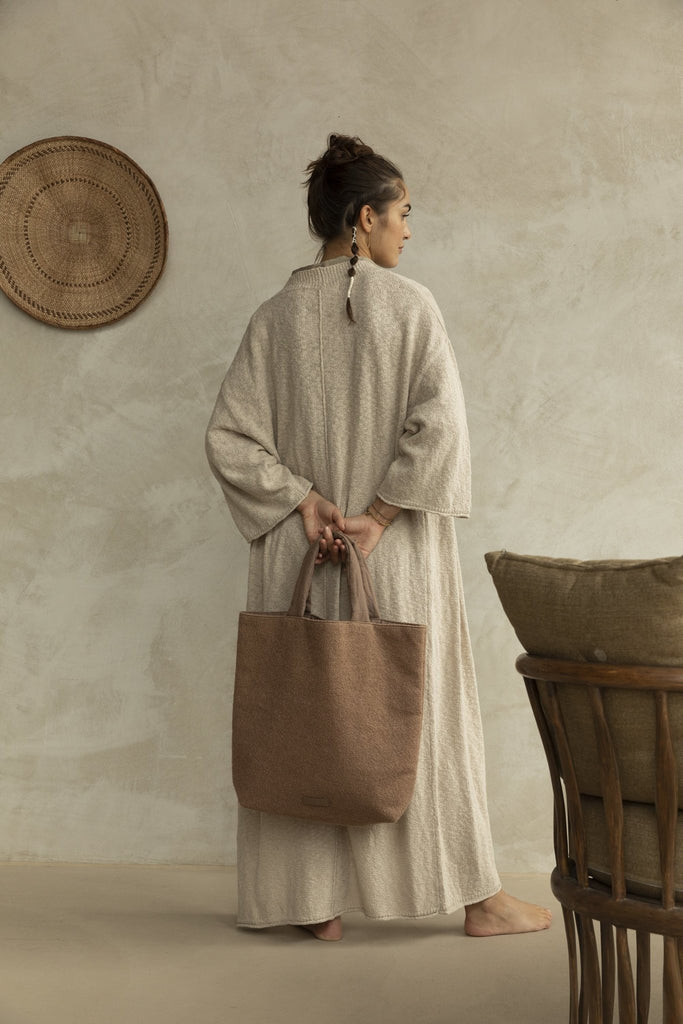 Monk & Anna Shopper Baya Wool Cacao - Sausebrause Shop