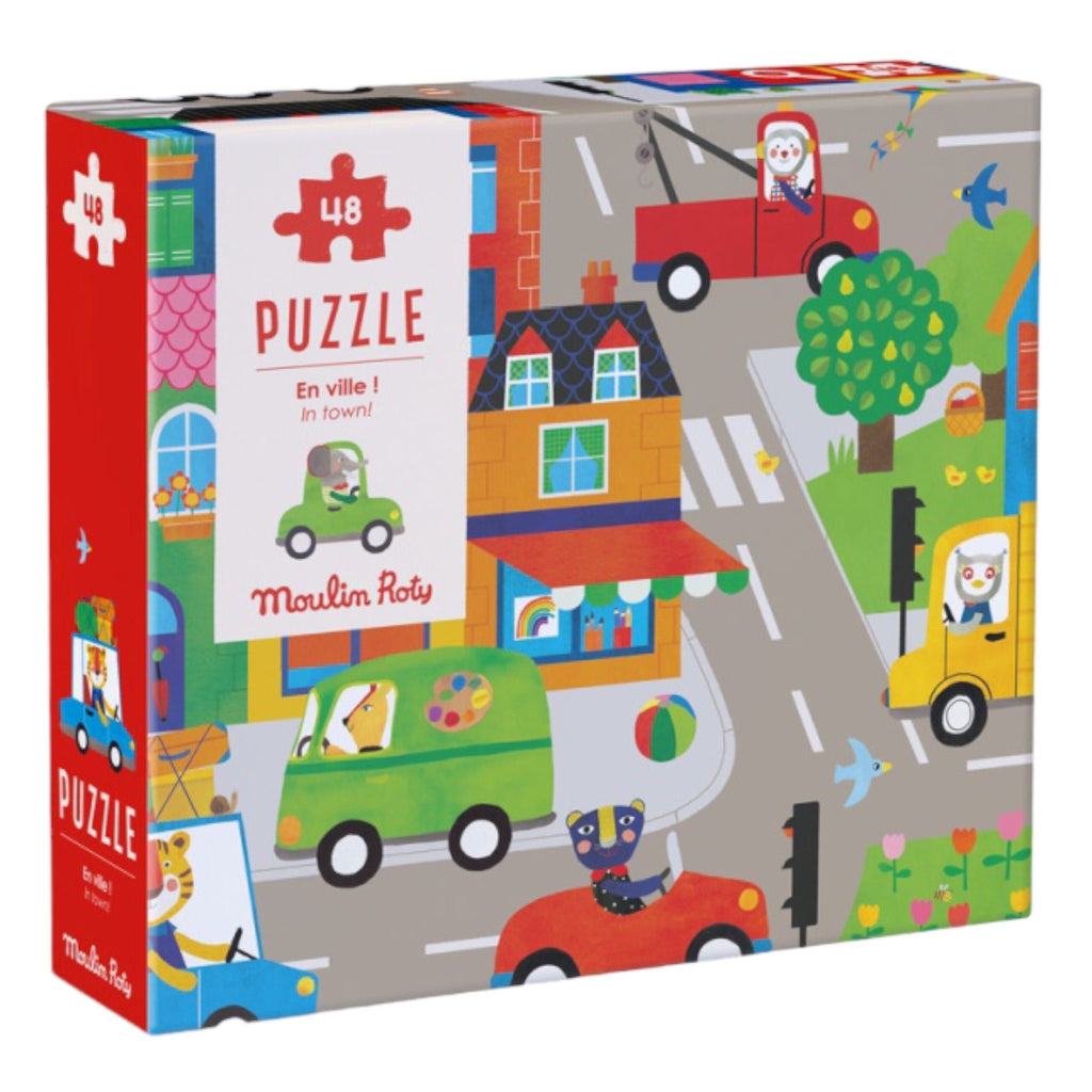 Moulin Roty Puzzle in der Stadt - 48 Teile - Sausebrause Shop