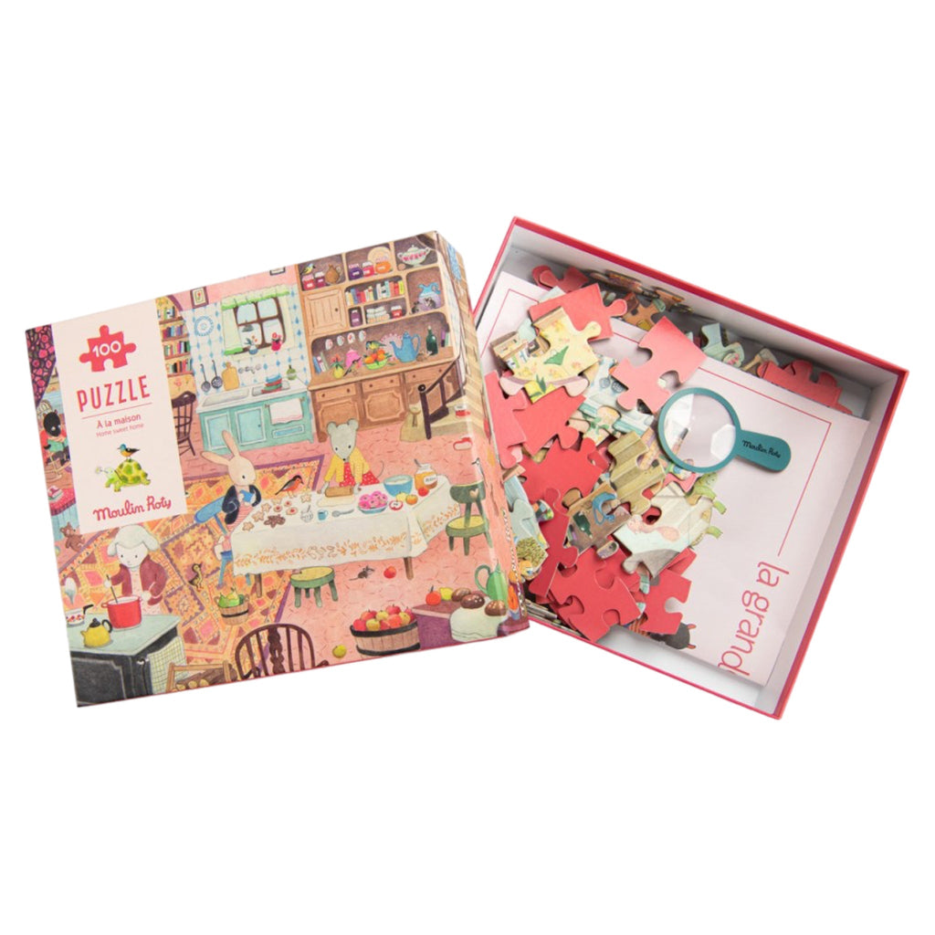 Moulin Roty Puzzle Zu Hause 100 Teile - Sausebrause Shop