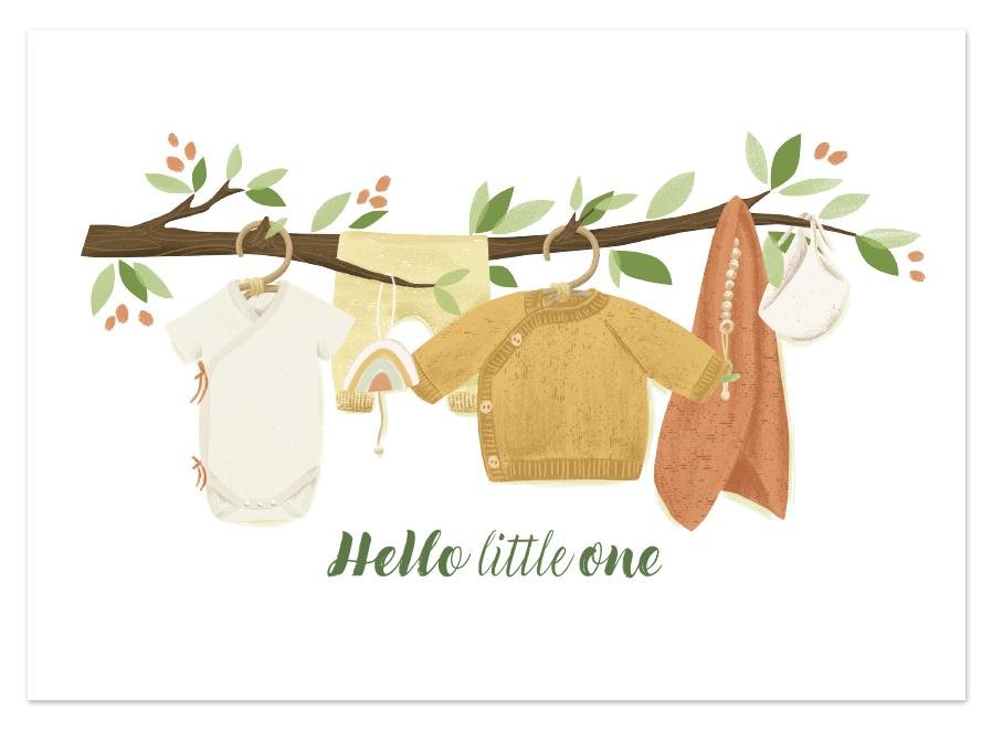 POSTKARTE HELLO LITTLE ONE - Sausebrause Shop