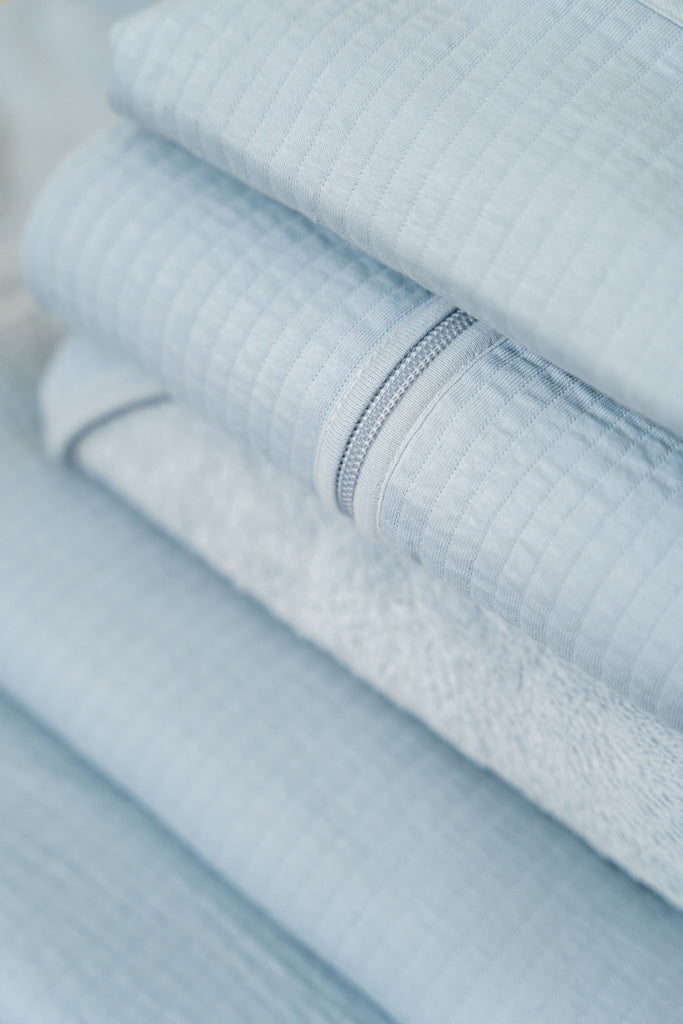 Wickelunterlage für unterwegs Pure Soft Blue - Sausebrause Shop